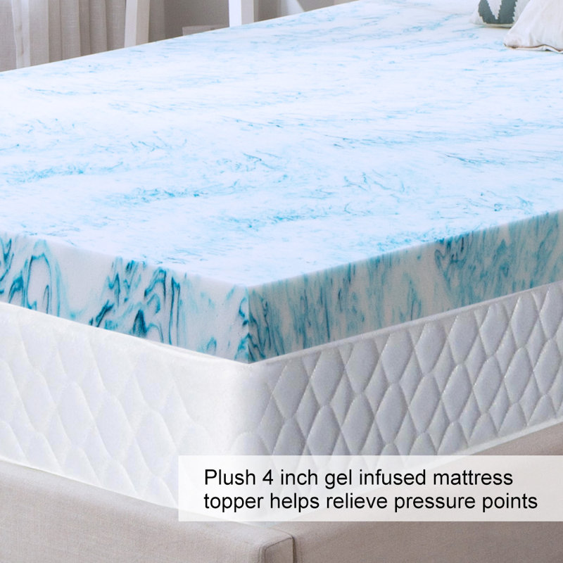 White Noise Blaise Swirl 3 Gel Memory Foam Mattress Topper Reviews Wayfair