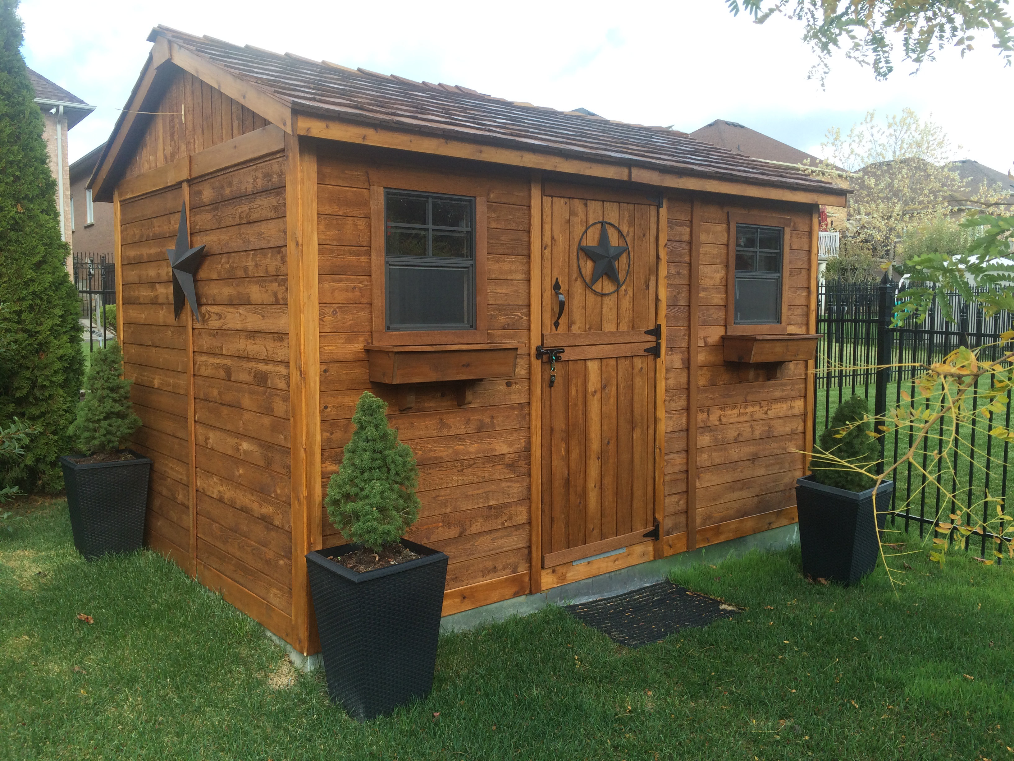 Cabana 9 ft. W x 9 ft. D Wood Storage Shed Cabana 9 ft. W x 9 ft. D Wood Storage Shed