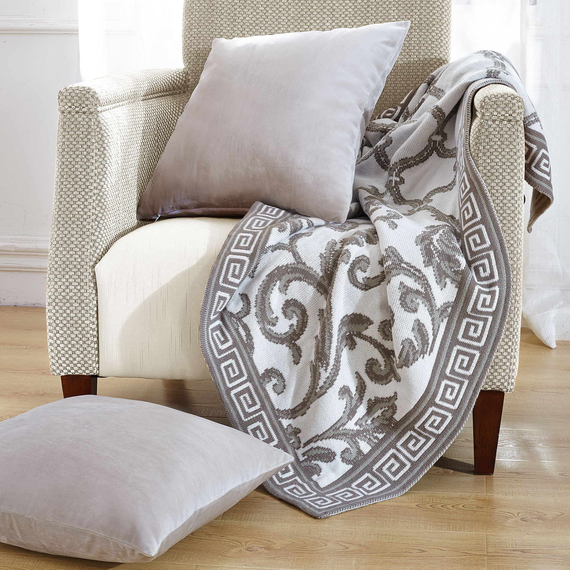 Marisol Knitted Ez Matching Throw Blanket And Pillow Sham Set Marisol Knitted Ez Matching Throw Blanket And Pillow Sham Set