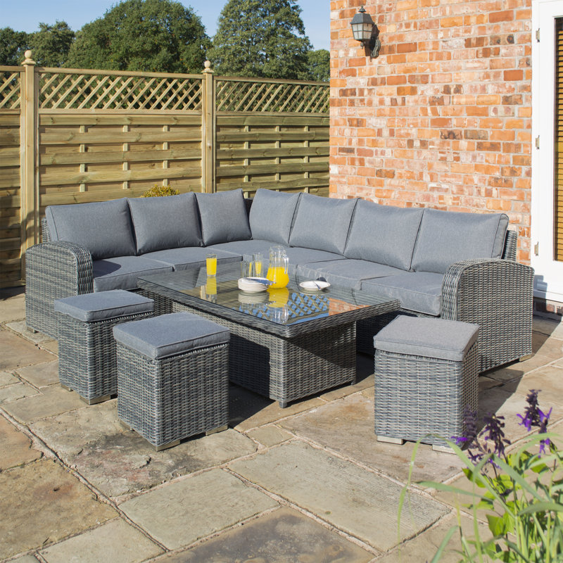 Sol 72 Outdoor Aldham 9 Seater Rattan Corner Sofa Set ... (800 x 800 Pixel)