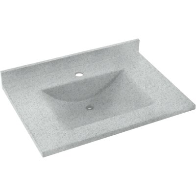 Contour Solid Surface 37 Single Bathroom Vanity Top Swan Top