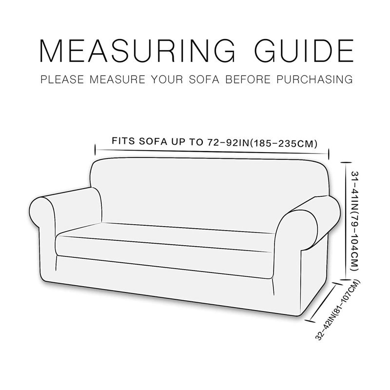 Winston Porter Rhombus Box Cushion Sofa Slipcover Reviews Wayfair Rhombus Box Cushion Sofa Slipcover