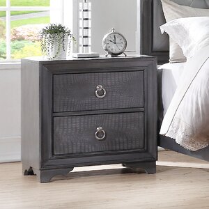 Florine 2 Drawer Nightstand