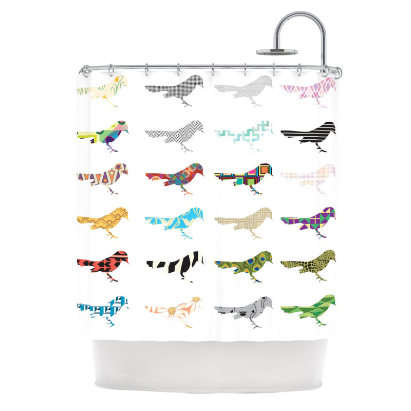 Birds Shower Curtain AllModern