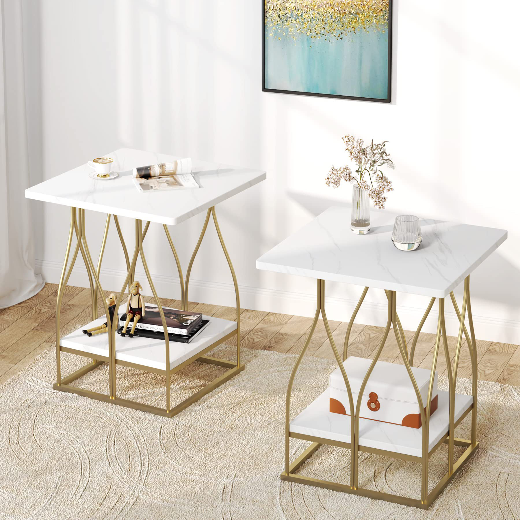 Mercer41 ElijahLeo 24.02'' Tall End Table Wayfair