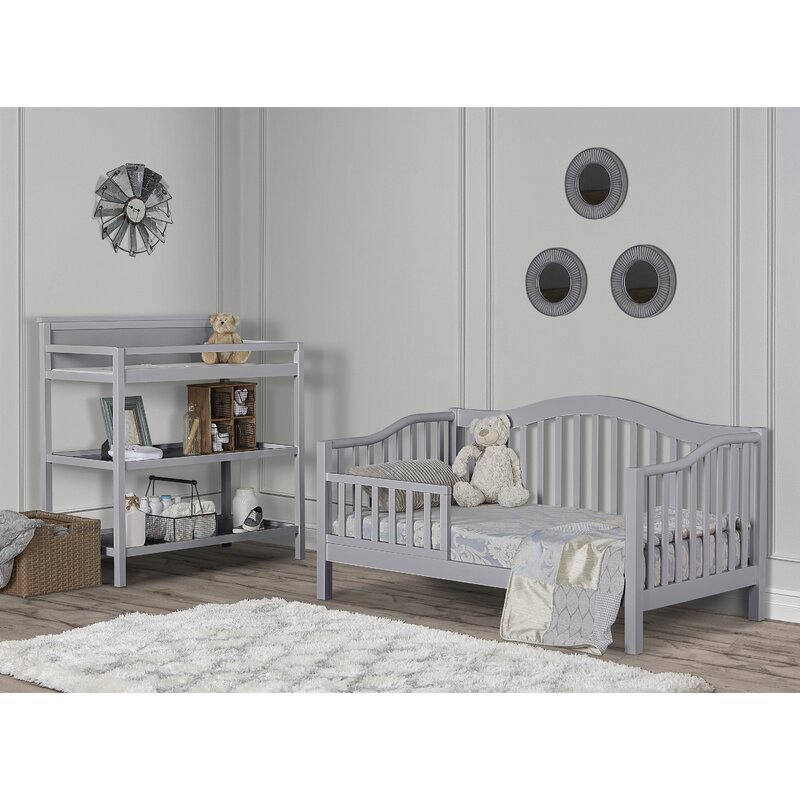 toddler bed grey