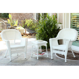 Burrough 3 Piece Conversation Set by Wicker Lane Coupon