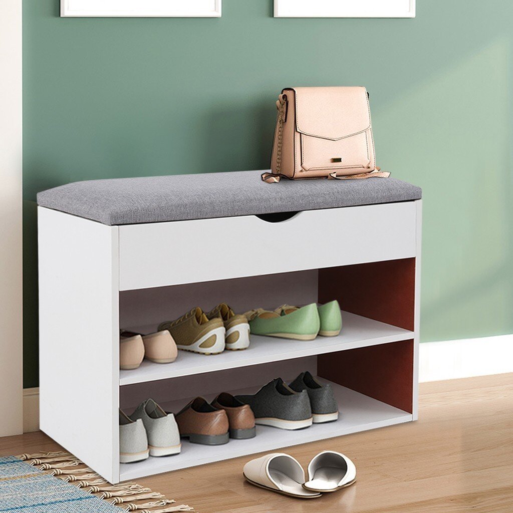 cubicle shoe storage bench