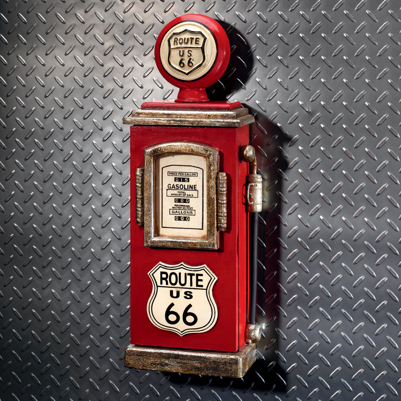 Design Toscano Route 66 Gas Pump Big Boy Toy Key Cabinet ...