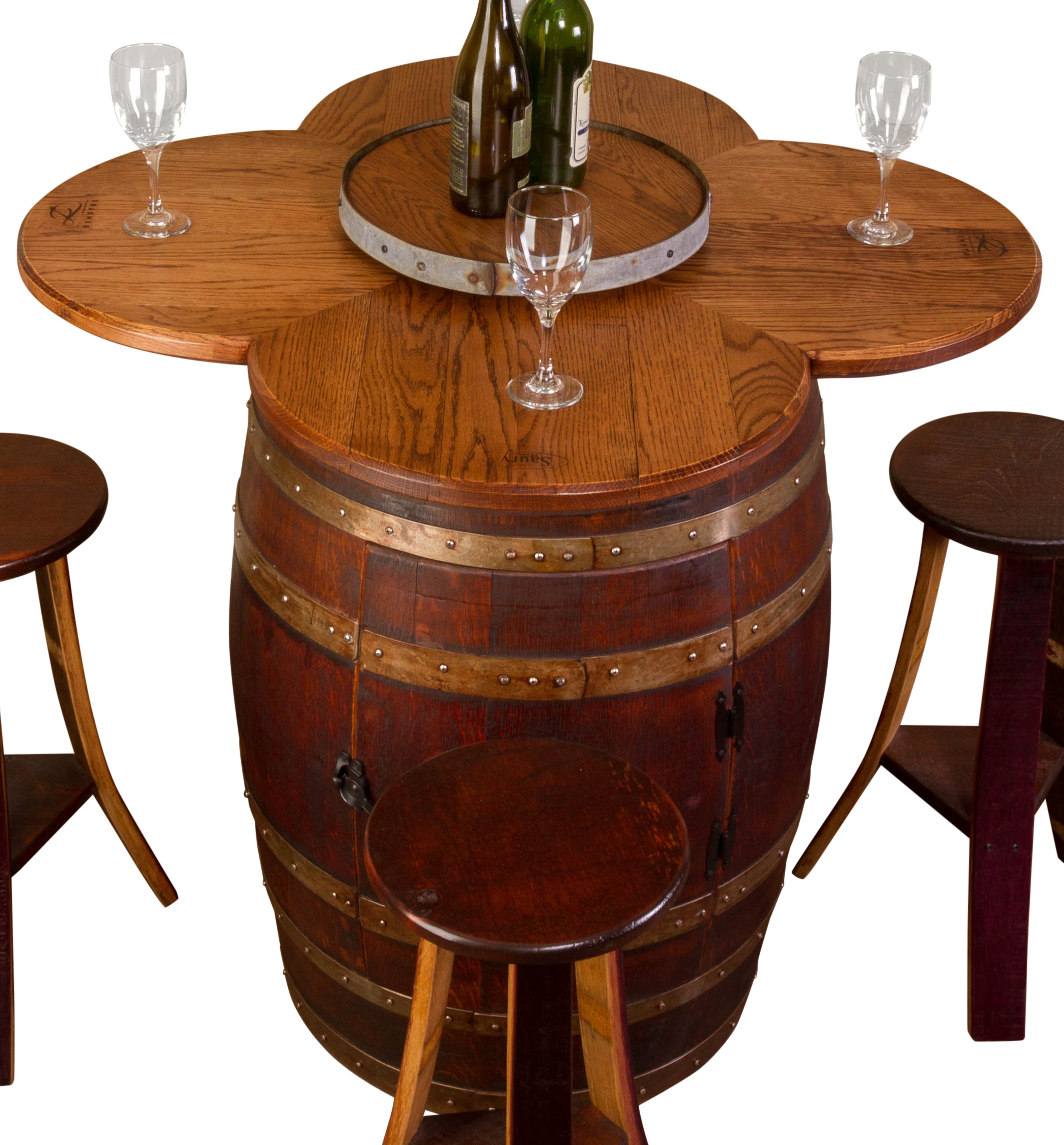 Napa East Collection Wine Barrel 6 Piece Dining Set Reviews Wayfair