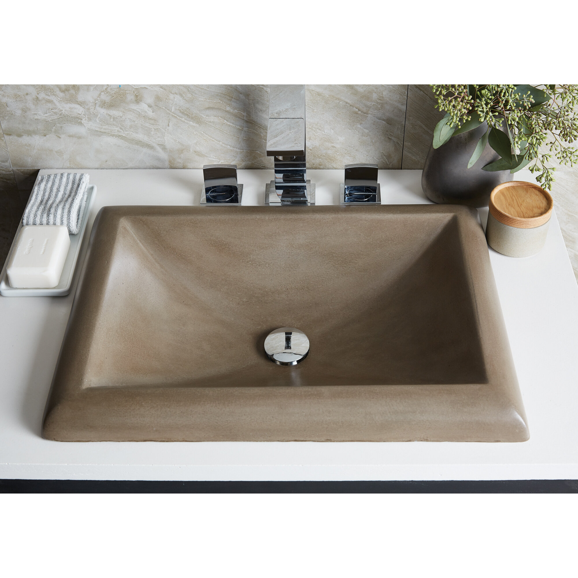 Native Trails Montecito Stone Handmade Rectangular Drop In Bathroom Sink Reviews Wayfairca