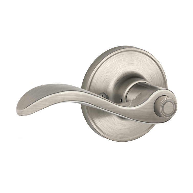 schlage j series seville lever bed and bath lock with push button reviews wayfair