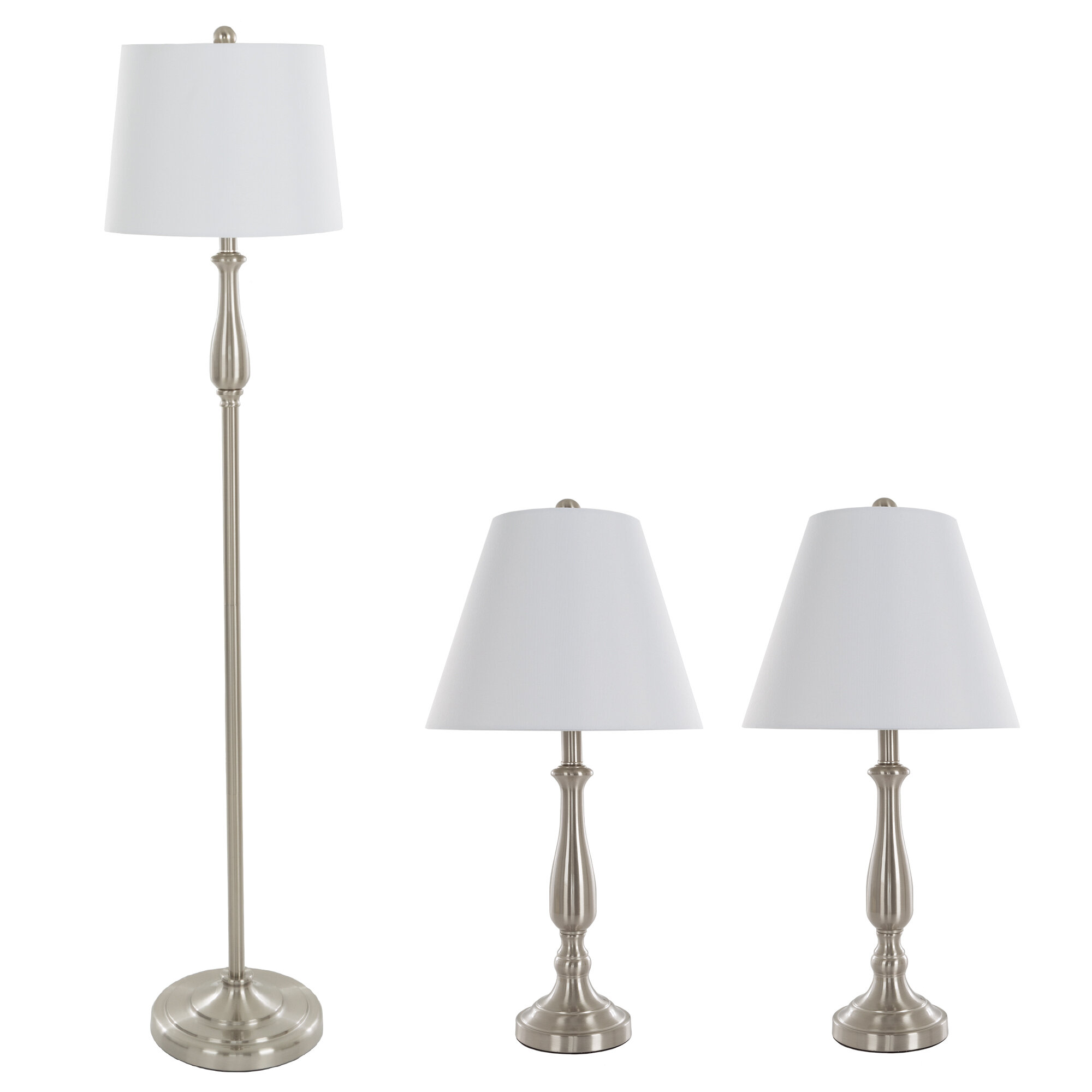 Lavish Home Floor And Table Lamp Set Reviews Wayfair