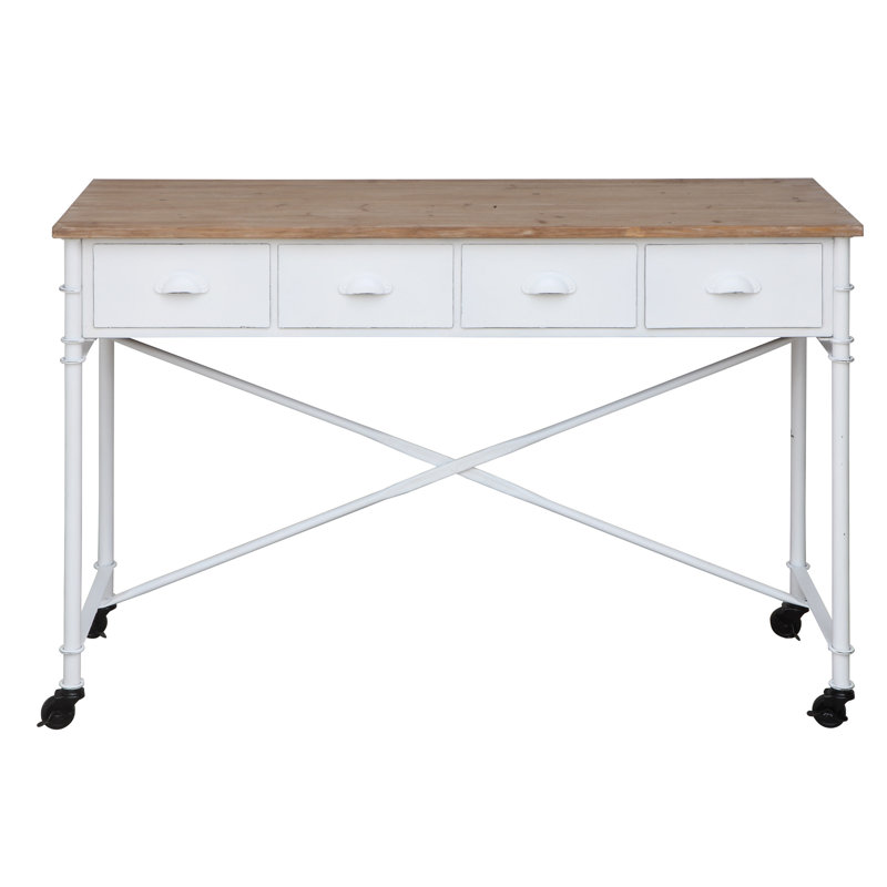 Gracie Oaks Corentin Metal Console Table Wayfair