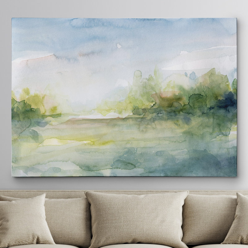 Winston Porter Clear Day Watercolor Painting Print On Wrapped