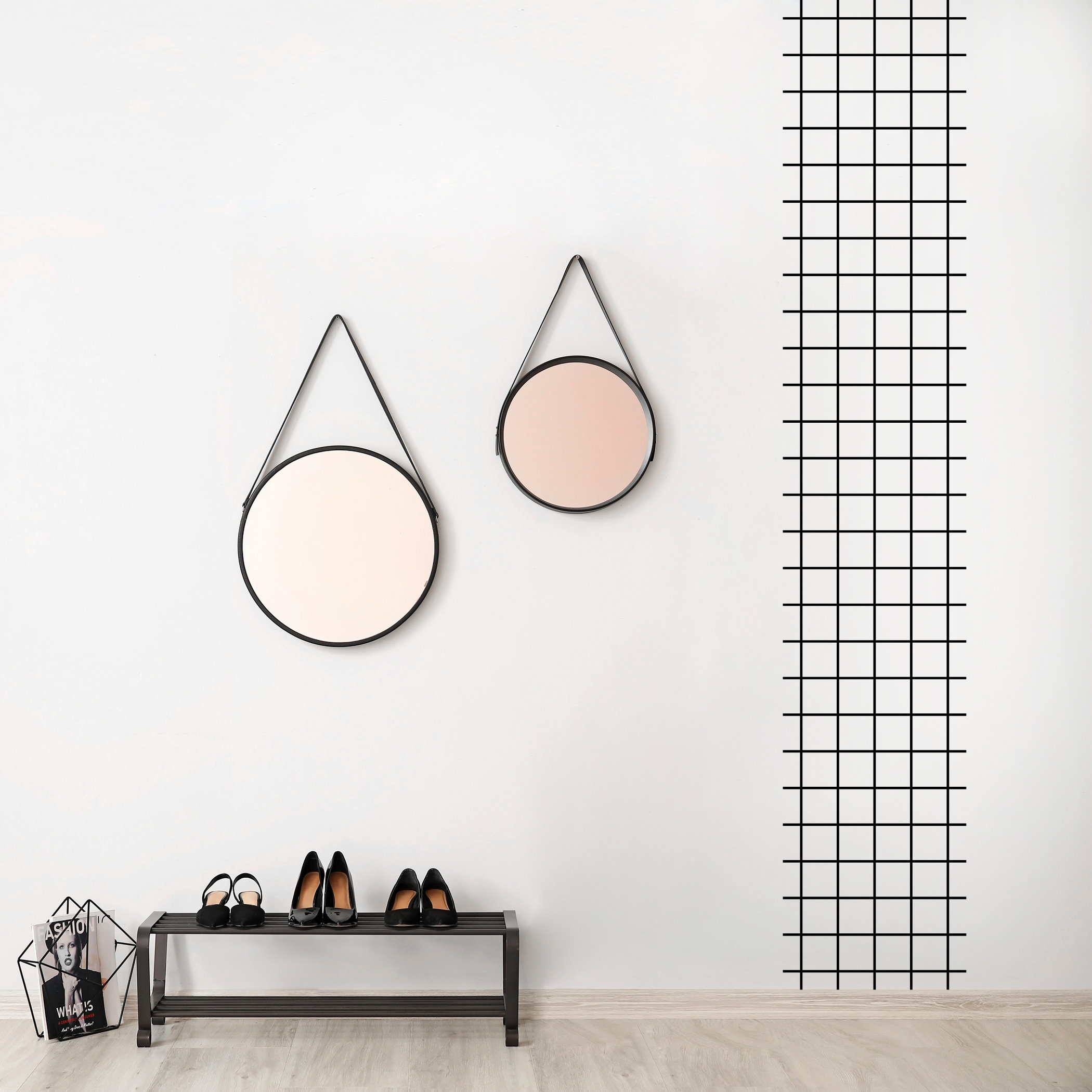 Image showcasing SweetumsWallDecals Grid Wall Decal | Wayfair