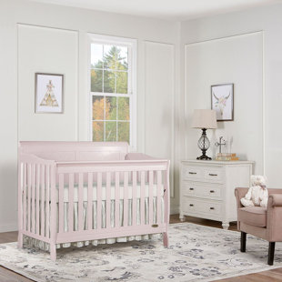 blush pink crib
