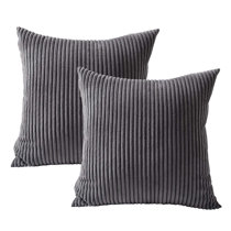 gray striped throw pillows