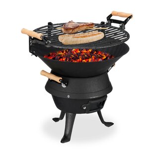 Sayre This Barbecue Features A Unique Barrel Shape And Wooden Handles. By Symple Stuff