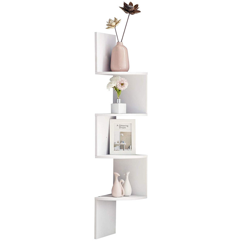 Zig Zag Corner Wall Shelf