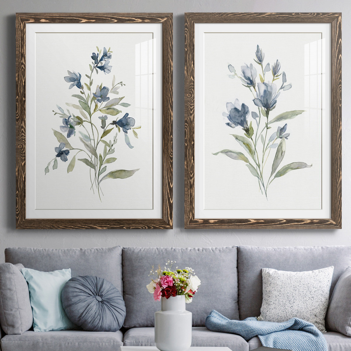 August Grove® Linen Botanical Iii - 2 Piece Painting & Reviews 