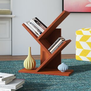 Swansea 3 Tier Shelf Display Geometric Bookcase By Ebern Designs