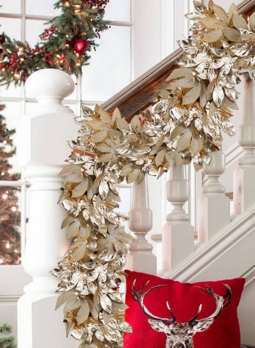 Gold Glittery Ornate Bird Cage Christmas Tree Ornament