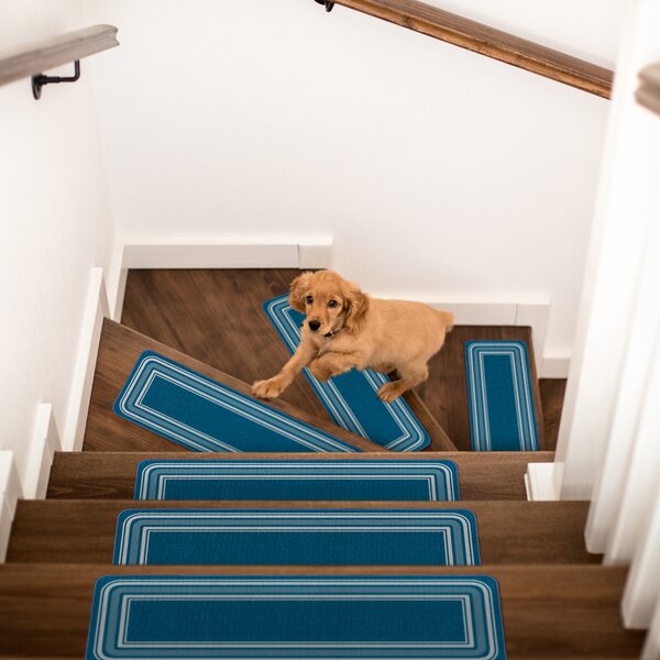 22x67cm New Carpet Stair Treads NON-SLIP MACHINE WASHABLE Mats/Rugs 13pc 15pc 