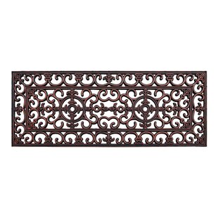 Paxton Rubber Iron Elegant Large 48 In X 18 In Non Slip Outdoor Door Mat