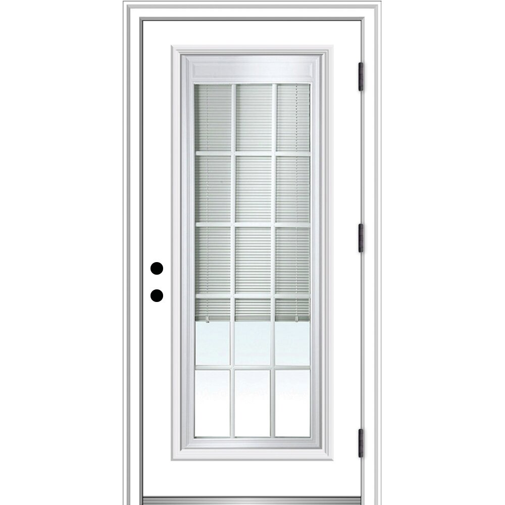 Primed Steel Prehung Front Entry Door