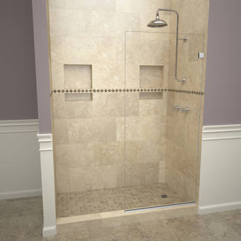 Glass Warehouse 78 H Frameless Fixed Glass Panel Reviews Wayfair