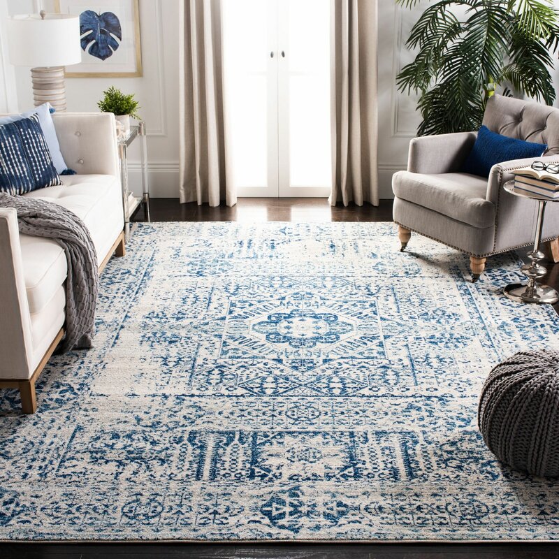 Willa Arlo Interiors Huma Blue Ivory Rug Reviews Wayfair