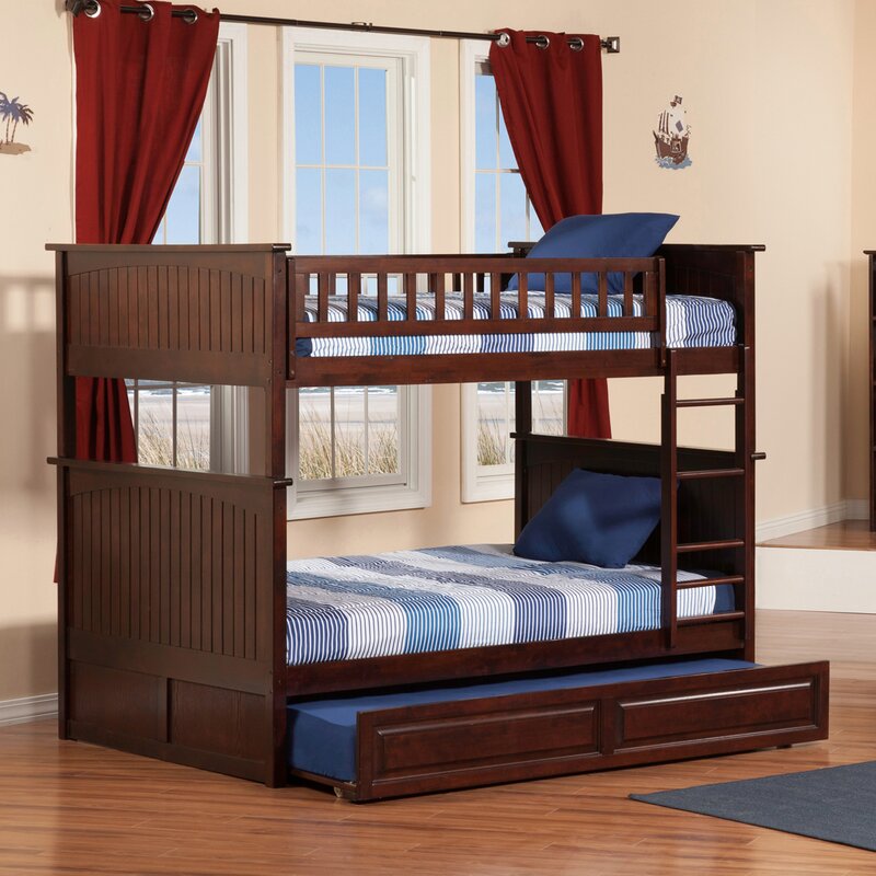 wayfair bunk beds with trundle