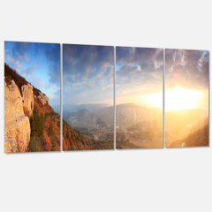 metal mountain wall art large