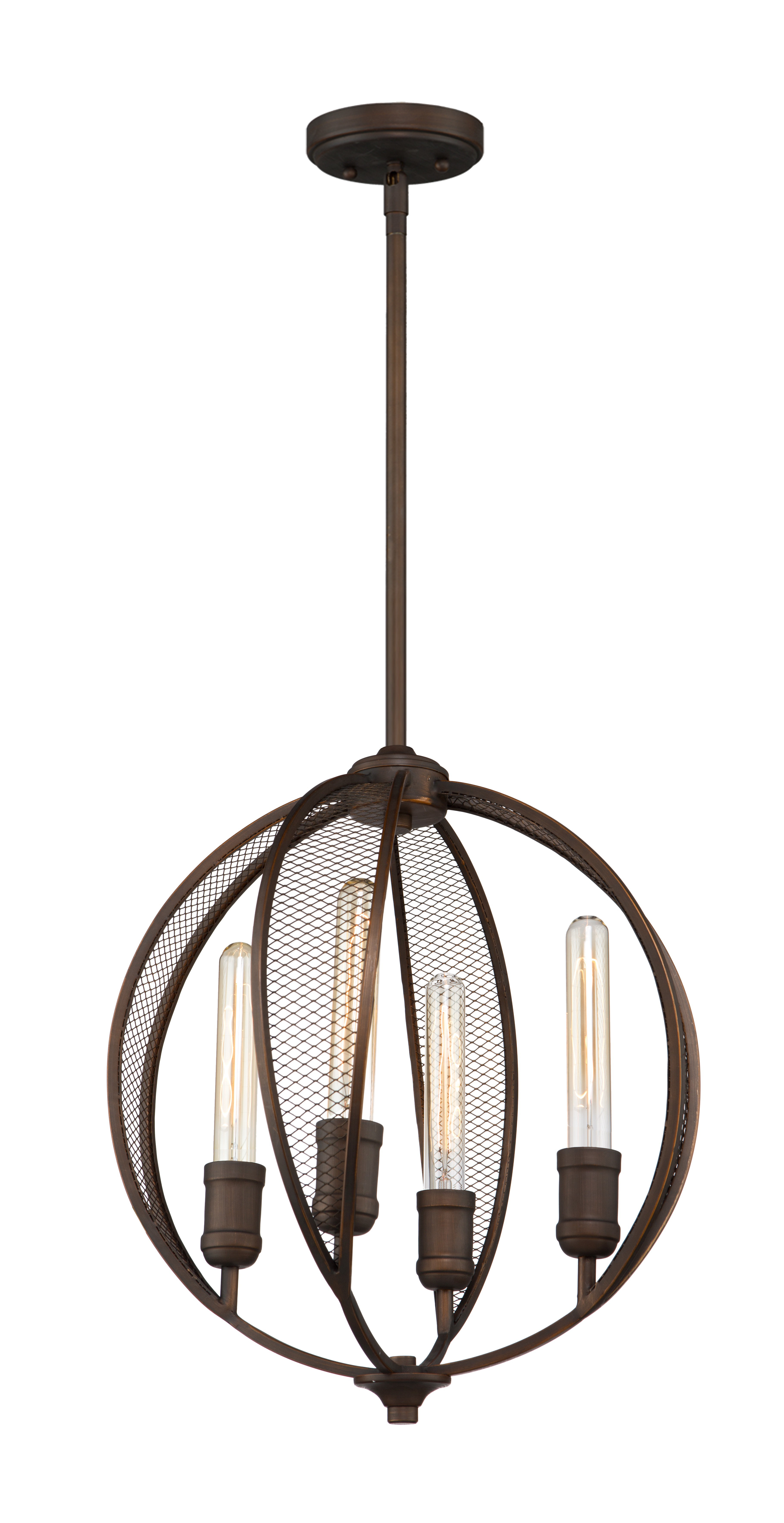 17 Stories Lakeshia 4 Light Unique Statement Globe Chandelier
