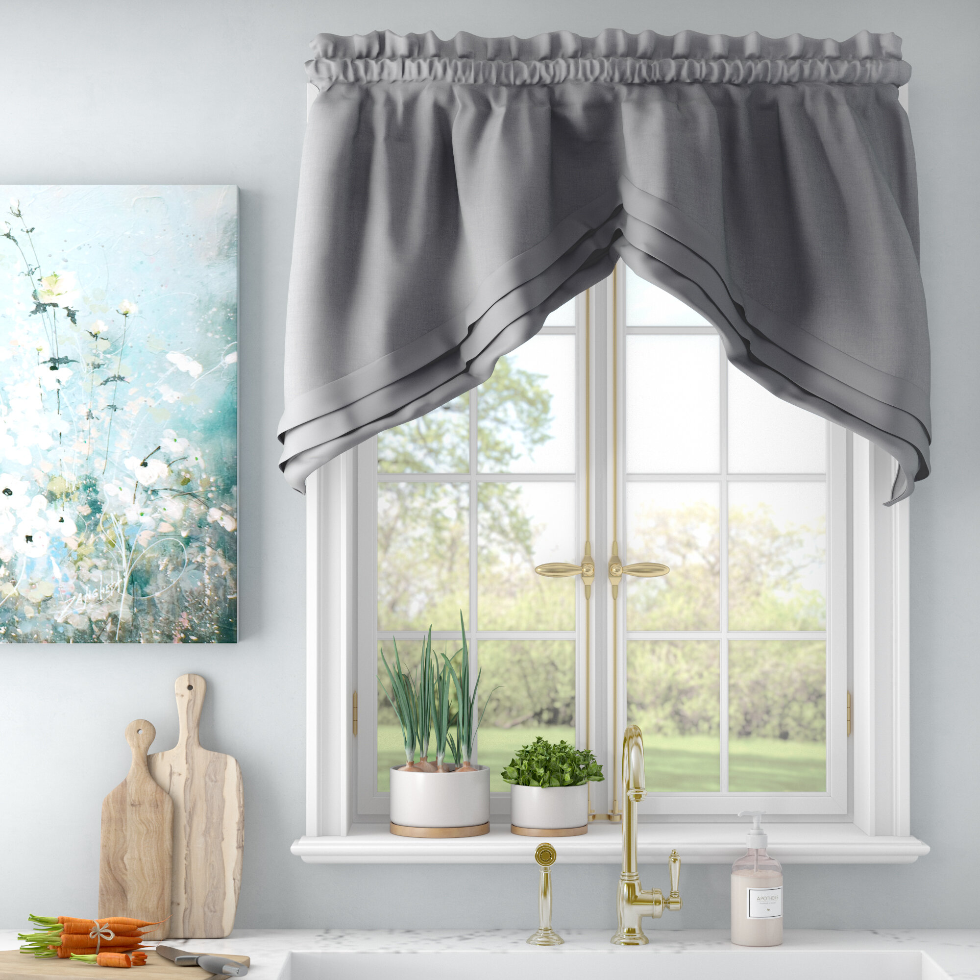 Layered Valances Kitchen Curtains You Ll Love In 2021 Wayfair
