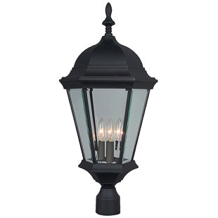 Best Oakhill 3-Light Matte Black Aluminum Lantern Head By Charlton Home Outdoor Lighting Oakhill 3-Light Matte Black Aluminum Lantern Head By Charlton Home Outdoor Lighting