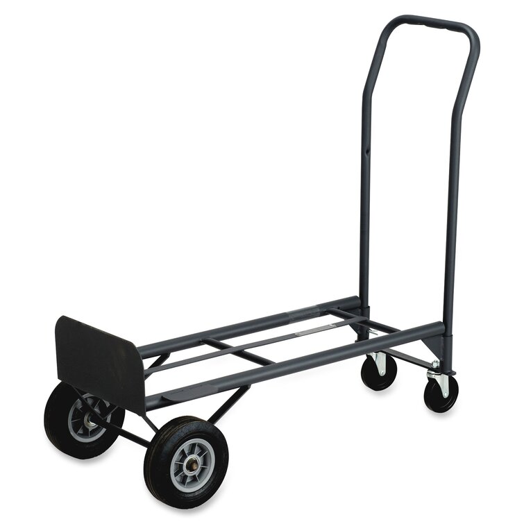 Folding Hand Truck 150kg Office and Transportation of Goods Cart Trolley for Shopping with 2 Bungee Cord Trolley on Wheels Heavy Duty with Extendable Base Plate