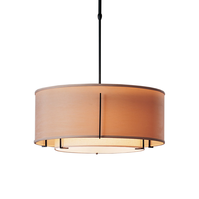 Hubbardton Forge Exos 3 Light Drum Pendant Reviews Wayfair Exos 3 Light Drum Pendant
