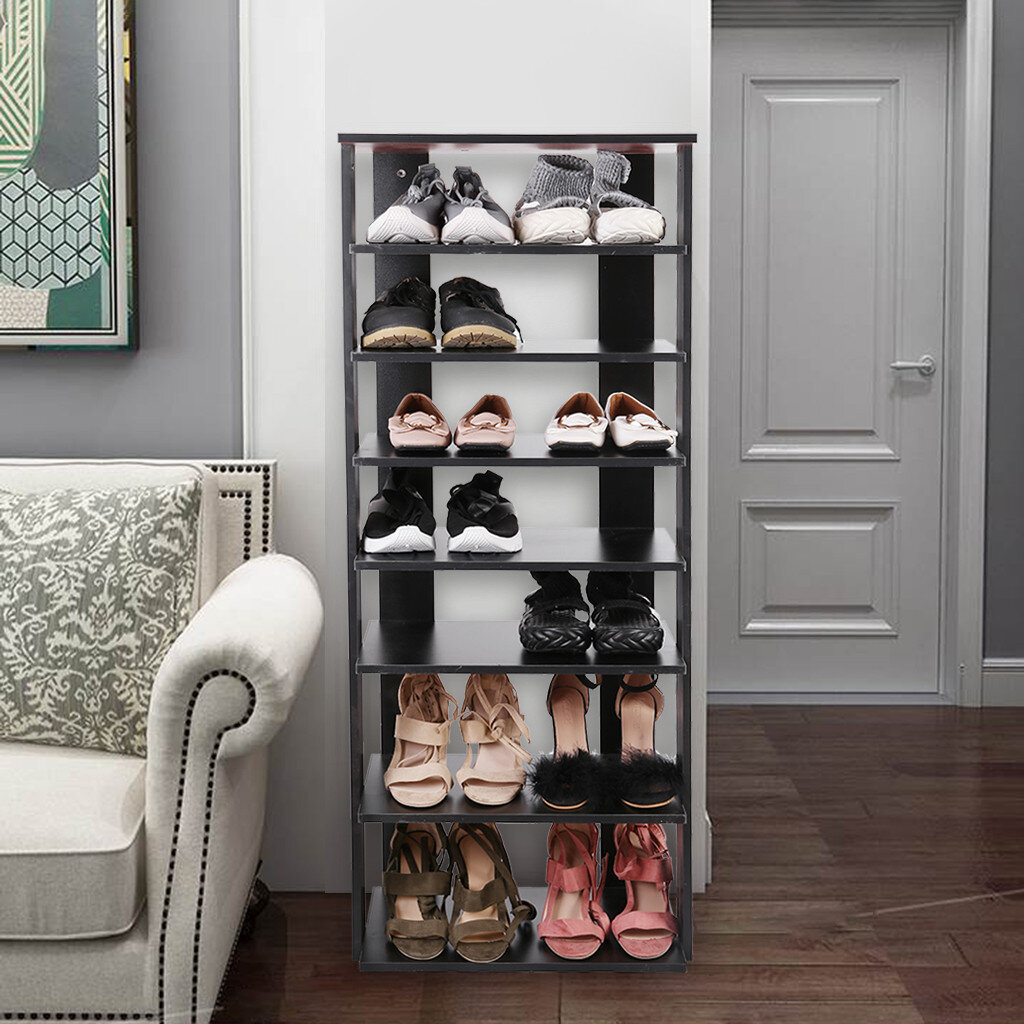 Latitude Run 14 Pair Stackable Shoe Rack Wayfair