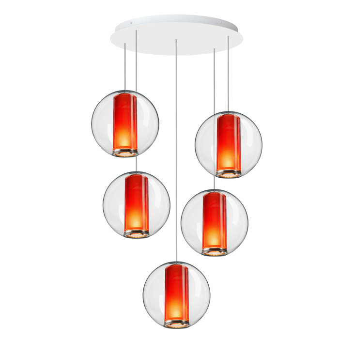 Pablo Designs Bel Occhio 5 Light Cluster Globe Pendant Wayfair