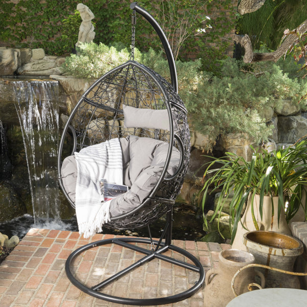 hanging basket chair with stand