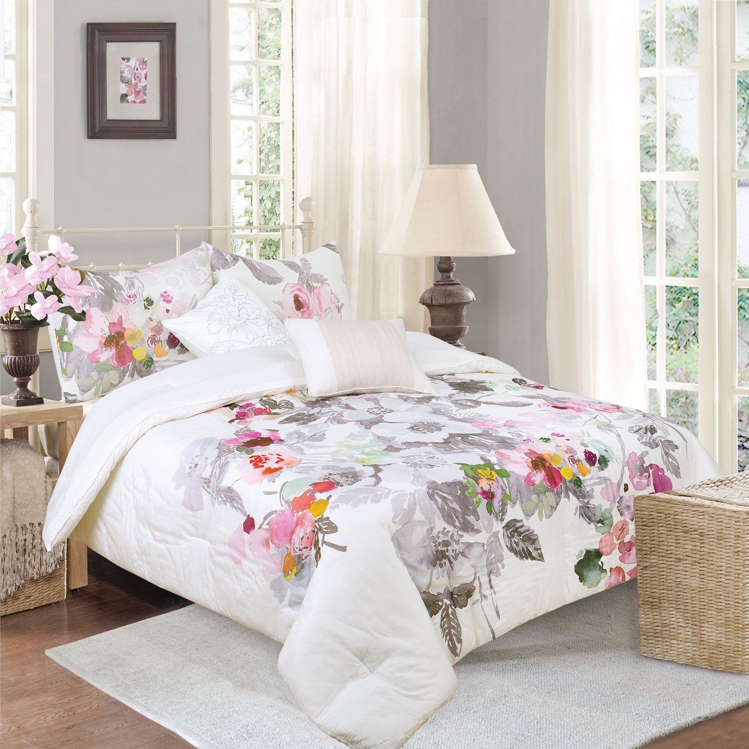 House Of Hampton Mammie Reversible Comforter Set Reviews Wayfair