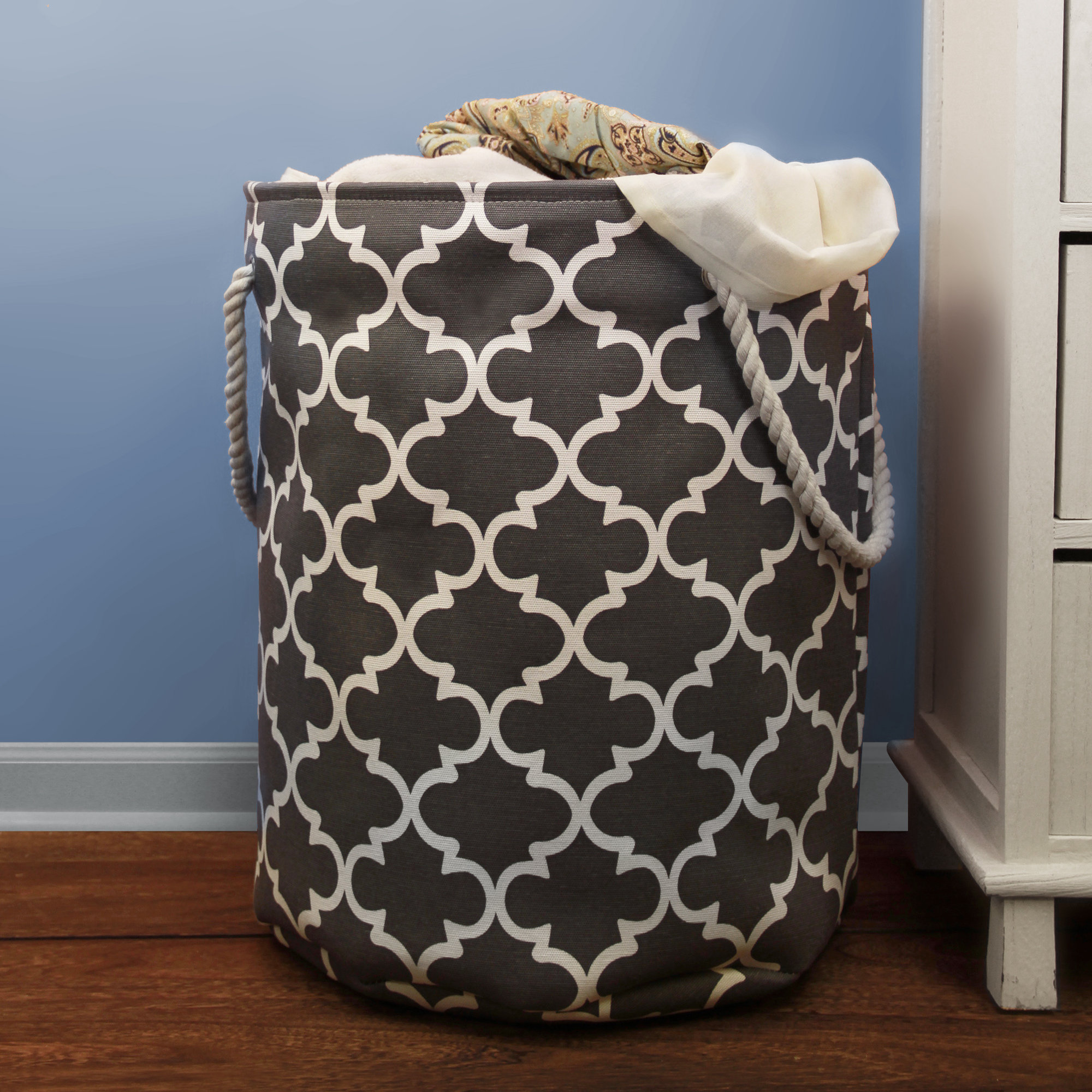 Jia Home Laundry Hamper With Rope Handles Reviews Wayfair