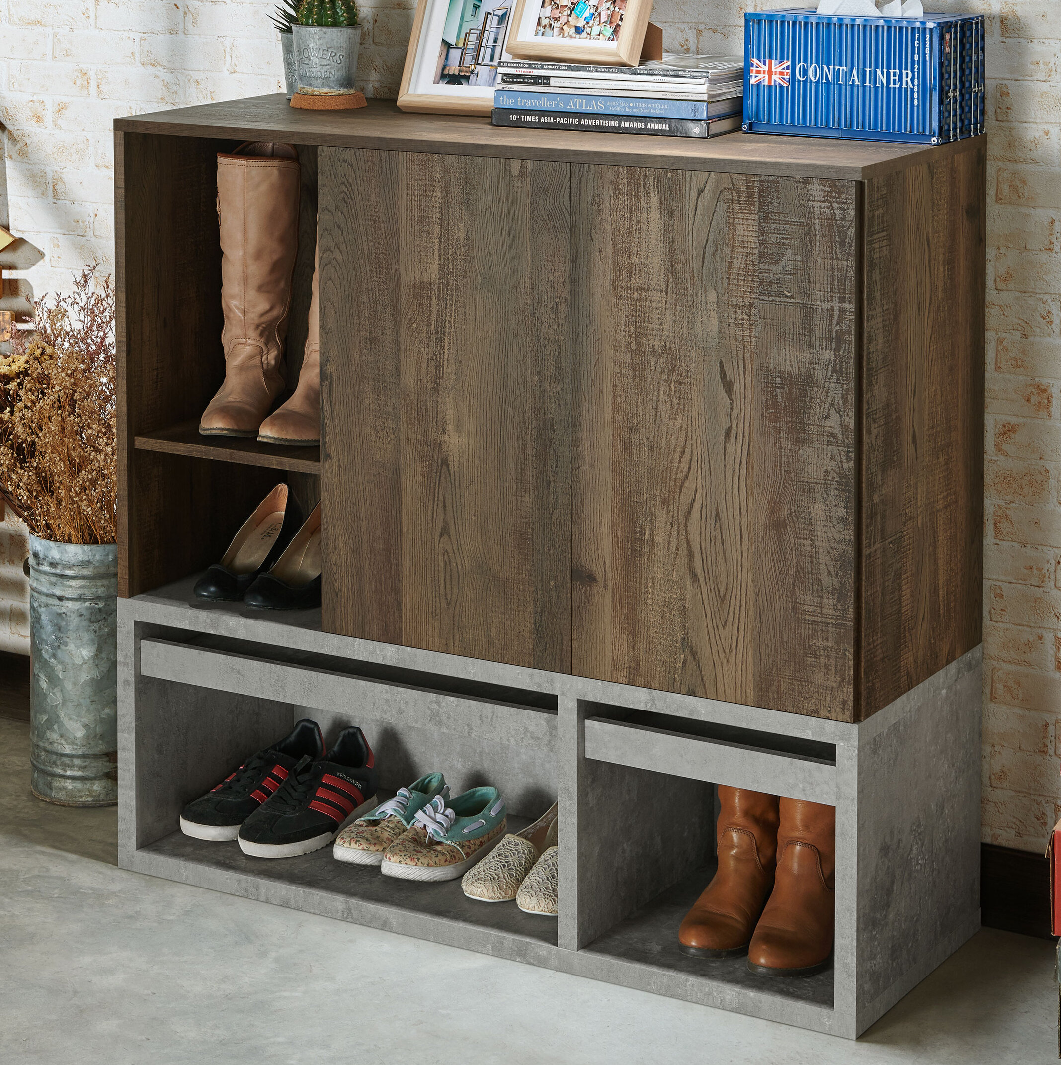 17 Stories Justine Shoe Cabinet Wayfair Ca