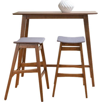 Fletcher 3 Piece Pub Table Set Reviews Allmodern Fletcher 3 Piece Pub Table Set