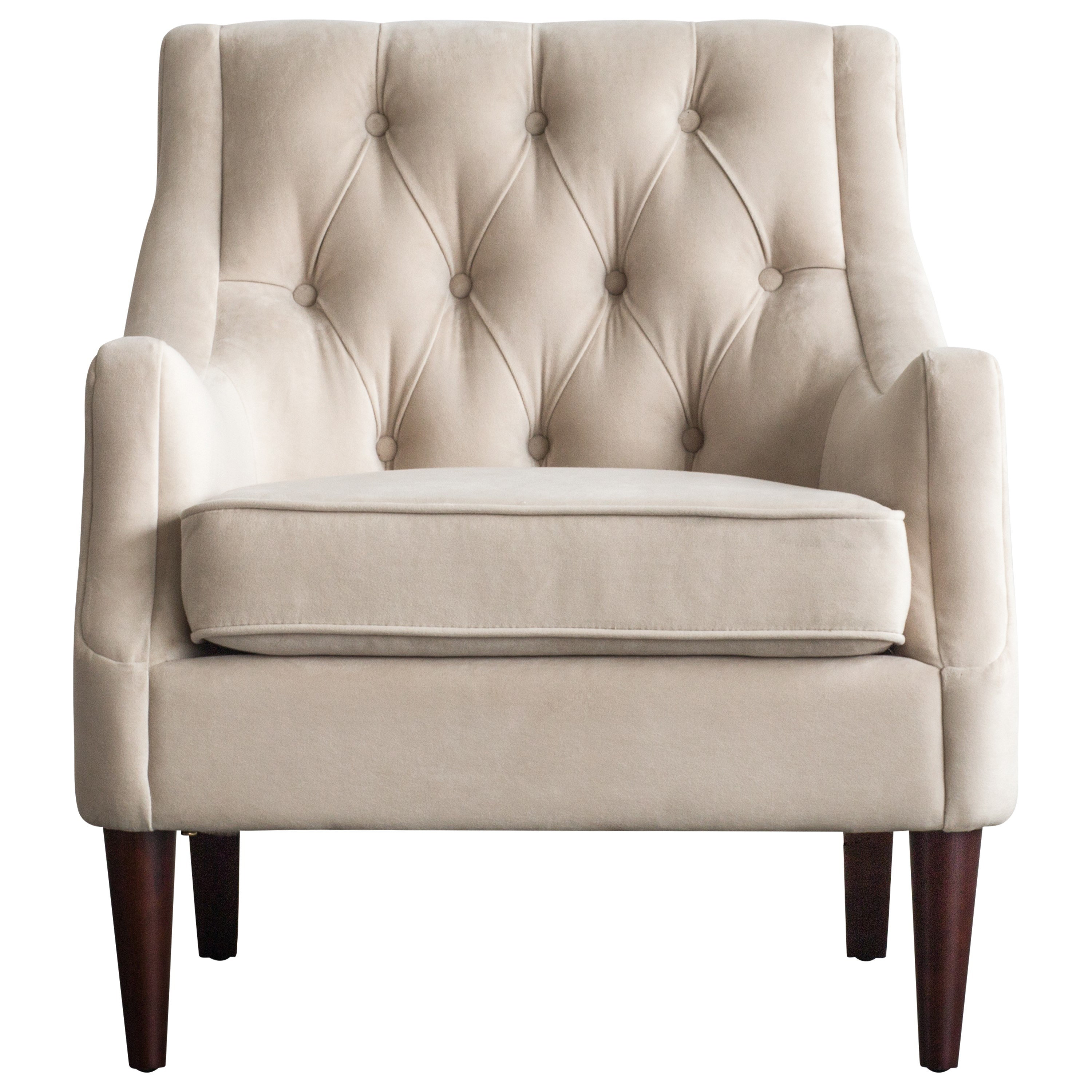 small tufted chair