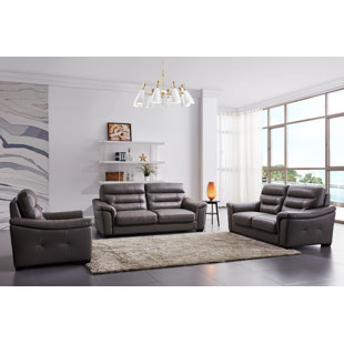 Koerner 2 Piece Leather Living Room Set by Latitude Run