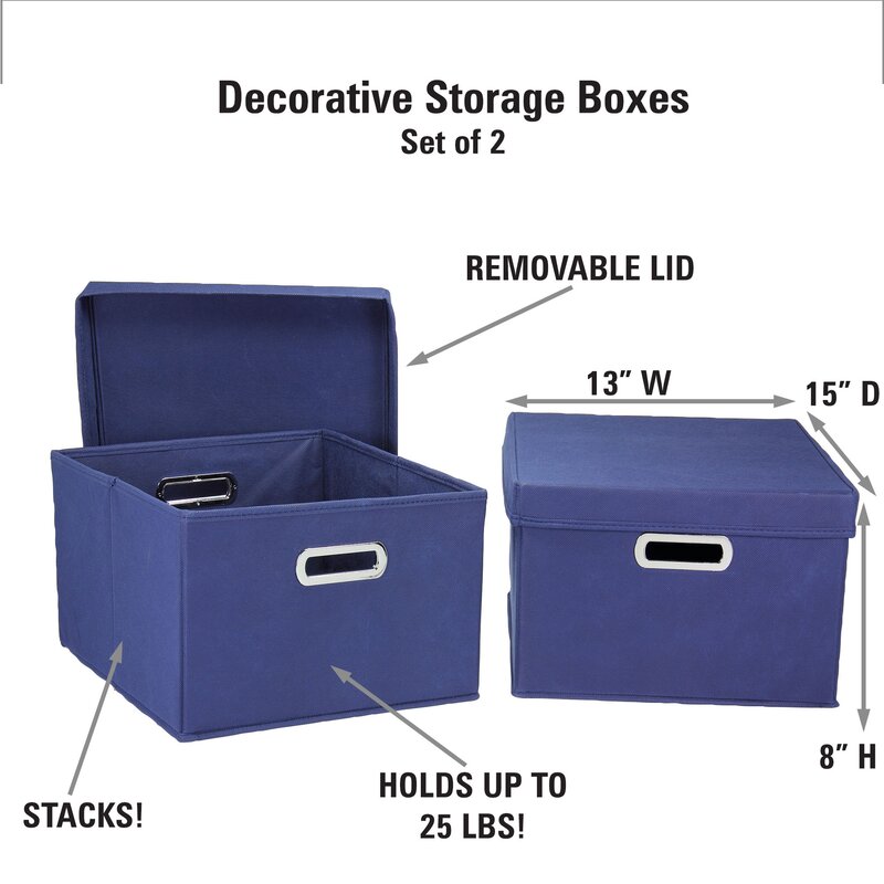 decorative storage boxes with lids