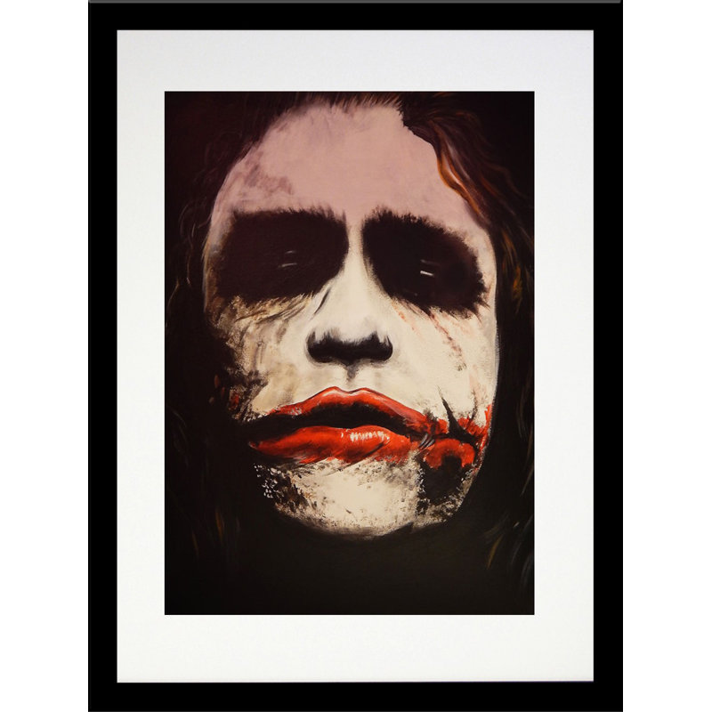 Buy Art For Less The Dark Knight Batman Movies The Joker Why So Serious Framed Acrylic Painting Print Wayfair 11×14 (28cm×35 cm) covered in varnish to protect the painting. wayfair